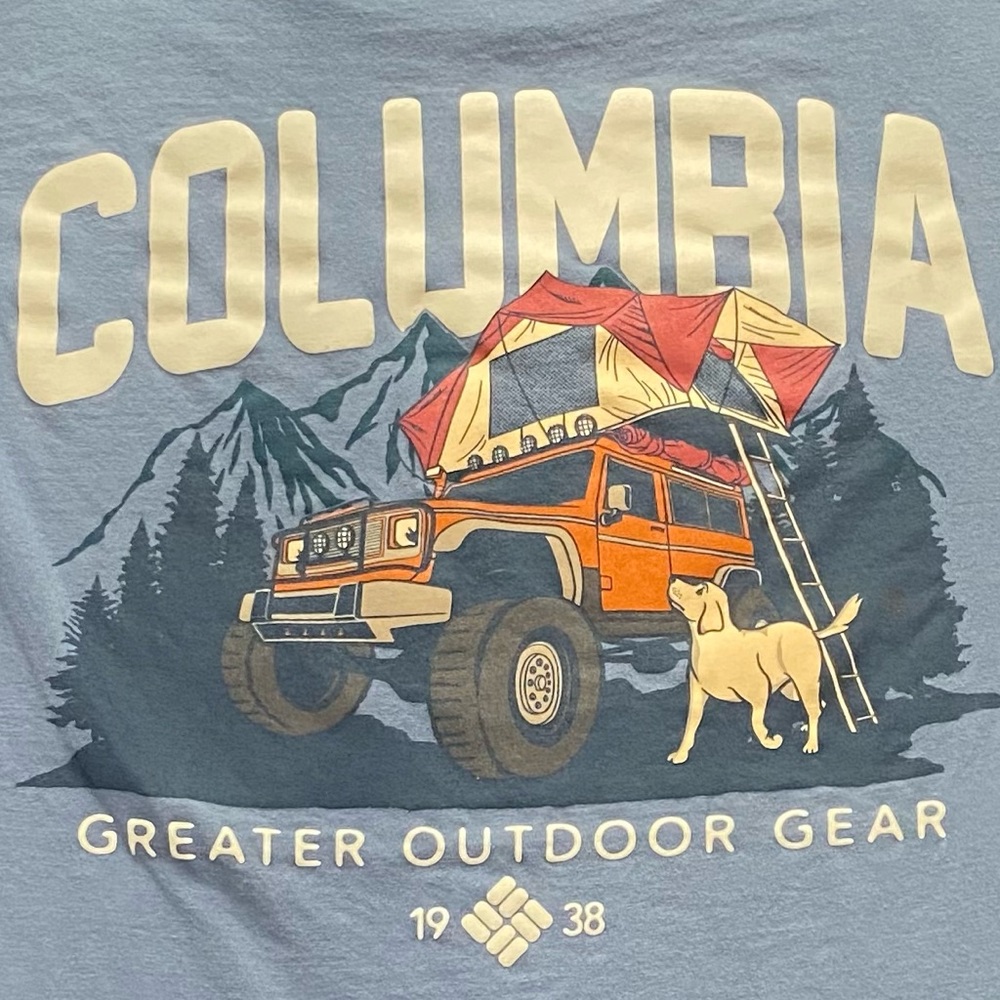 Light Blue Columbia Greater Outdoors T-Shirt